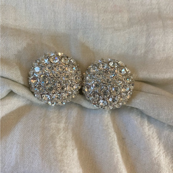 Carolee Brilliant Clip on‎ Earrings Bling Party - Picture 3 of 4
